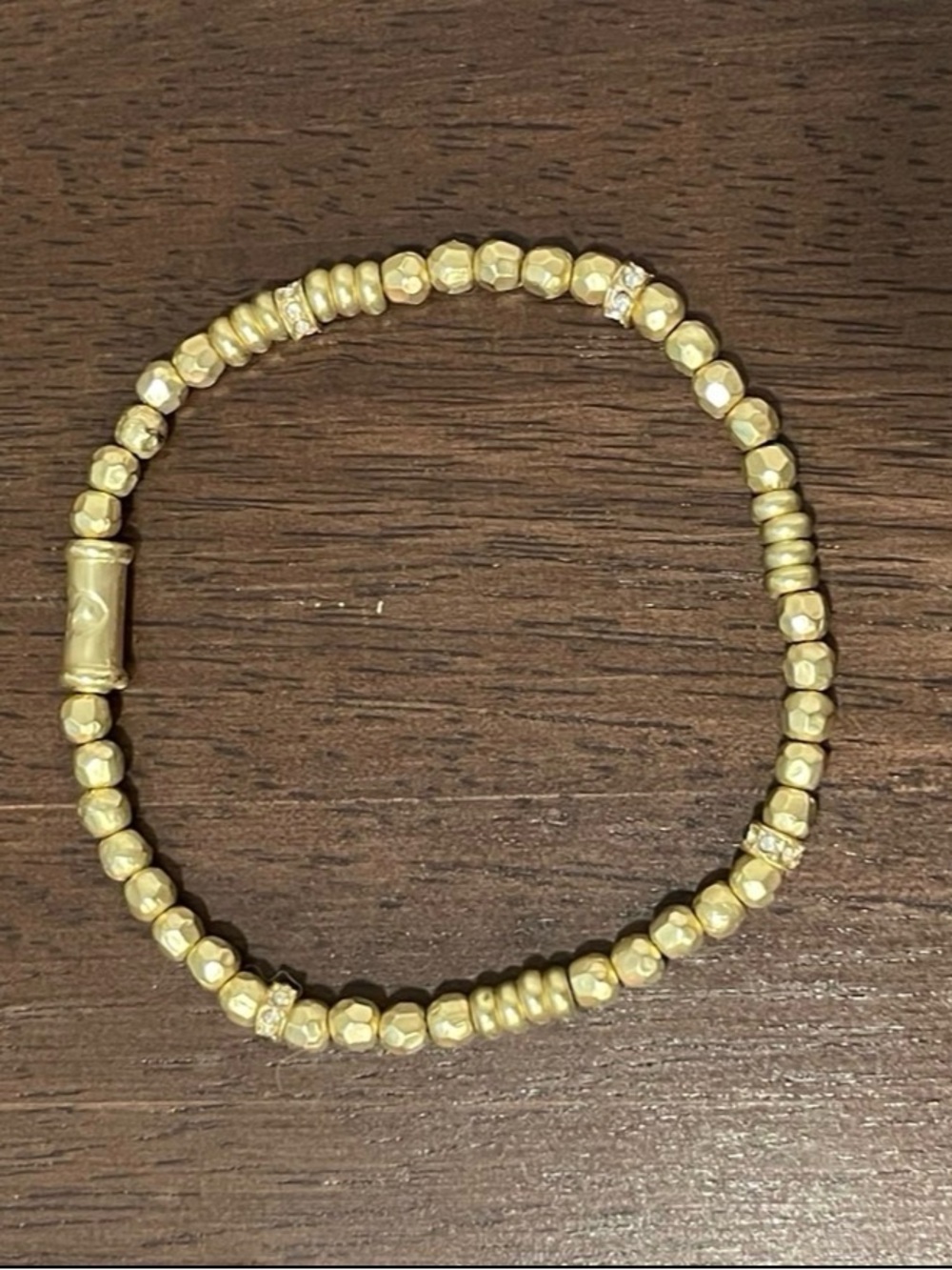 Spartina 449 Gold Beaded Stretch Bracelet